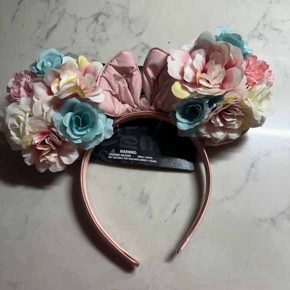 Disney Floral Headband with Pink and Blue Flowers - Picture 3 of 4
